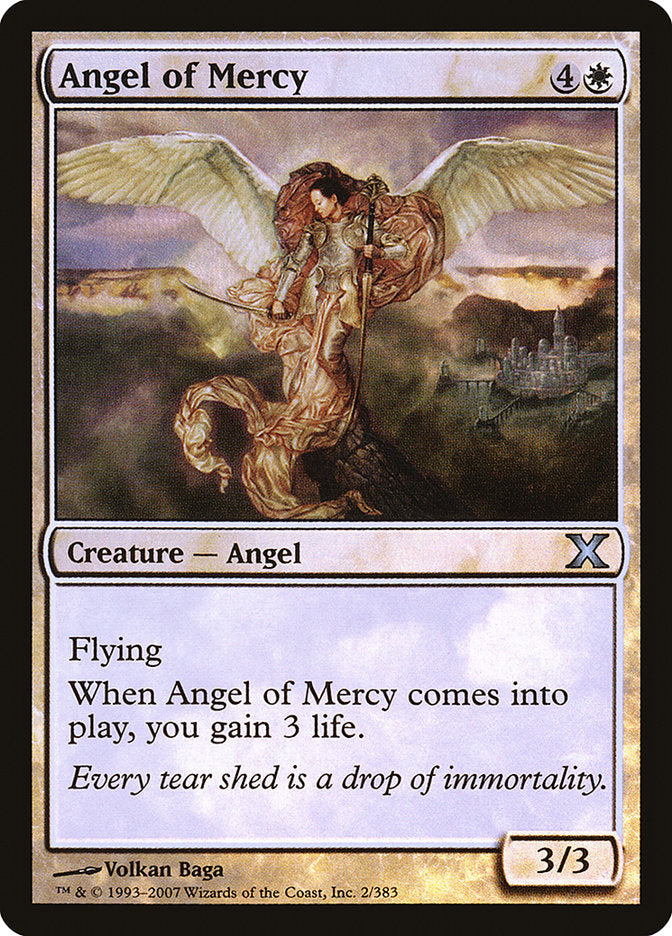 Angel of Mercy (Premium Foil) [Tenth Edition] | Shuffle n Cut Hobbies & Games