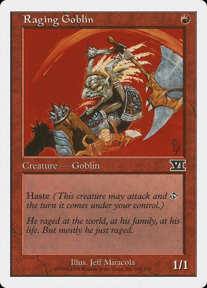 Raging Goblin [Classic Sixth Edition] | Shuffle n Cut Hobbies & Games