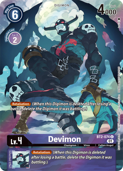 Devimon [BT2-074] (Alternate Art) [Release Special Booster Ver.1.0] | Shuffle n Cut Hobbies & Games
