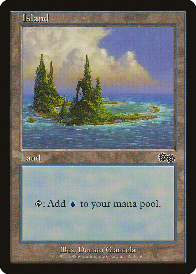 Island (338) [Urza's Saga] | Shuffle n Cut Hobbies & Games