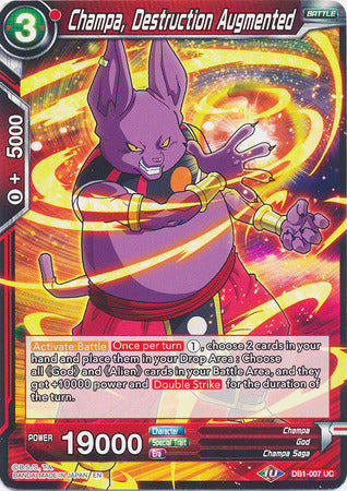 Champa, Destruction Augmented (DB1-007) [Dragon Brawl] | Shuffle n Cut Hobbies & Games