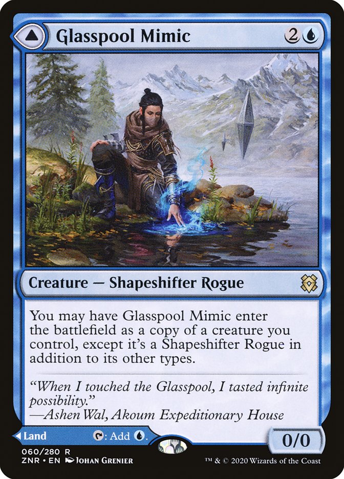 Glasspool Mimic // Glasspool Shore [Zendikar Rising] | Shuffle n Cut Hobbies & Games