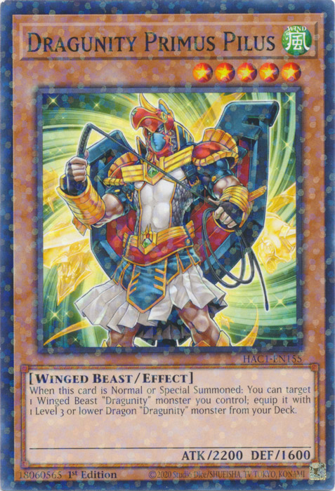 Dragunity Primus Pilus (Duel Terminal) [HAC1-EN155] Common | Shuffle n Cut Hobbies & Games