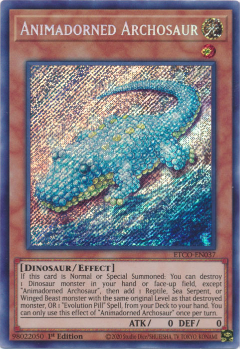 Animadorned Archosaur [ETCO-EN037] Secret Rare | Shuffle n Cut Hobbies & Games