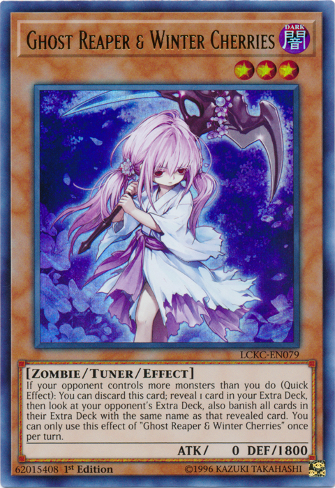 Ghost Reaper & Winter Cherries [LCKC-EN079] Ultra Rare | Shuffle n Cut Hobbies & Games