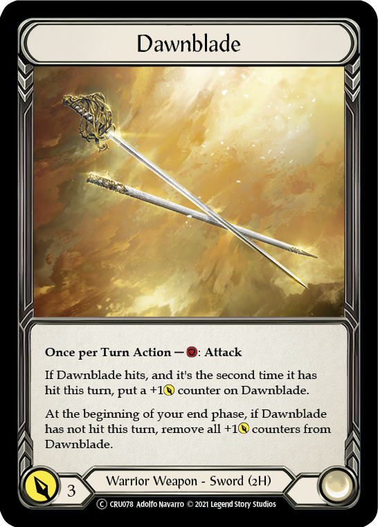 Dawnblade (Rainbow Foil) [CRU078-RF] Unlimited Rainbow Foil | Shuffle n Cut Hobbies & Games