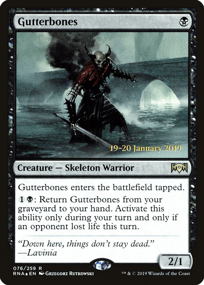 Gutterbones [Ravnica Allegiance Prerelease Promos] | Shuffle n Cut Hobbies & Games