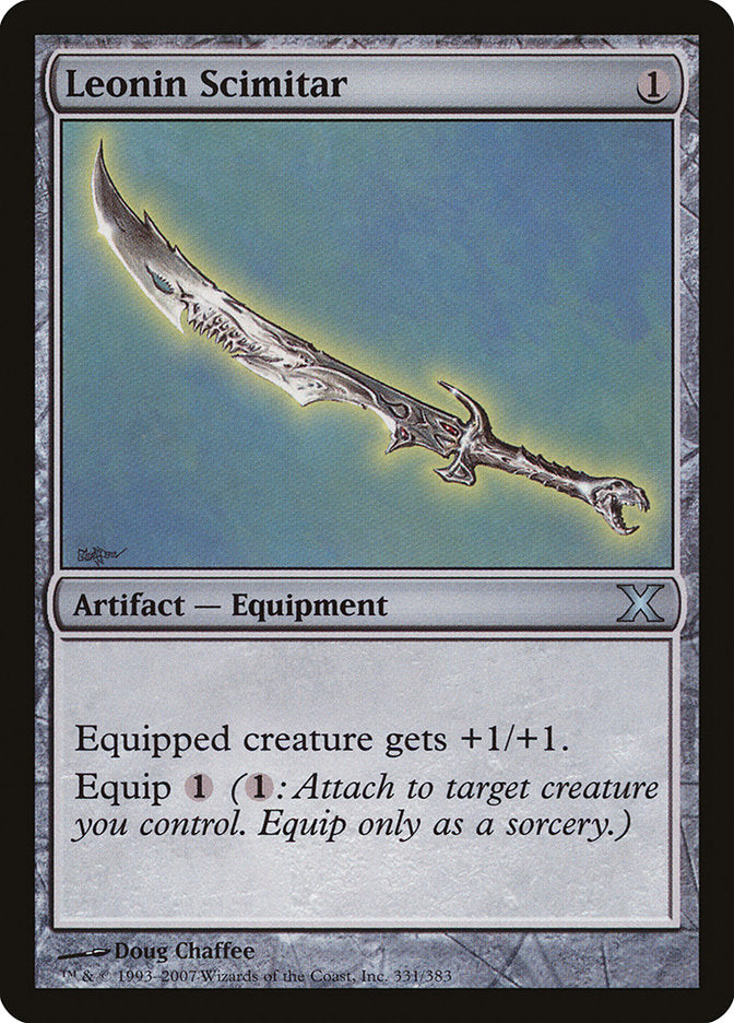 Leonin Scimitar [Tenth Edition] | Shuffle n Cut Hobbies & Games