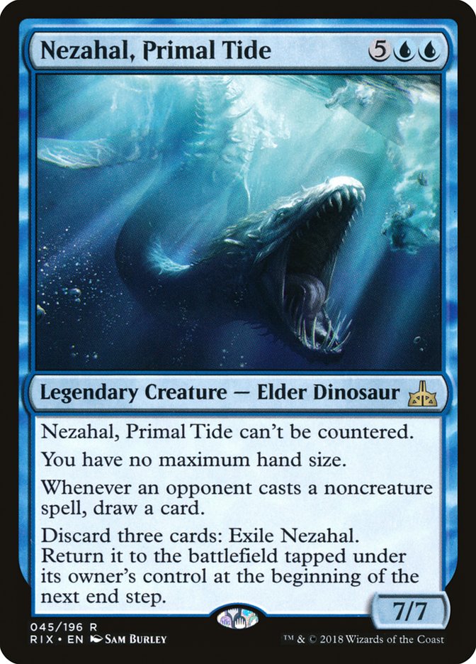 Nezahal, Primal Tide [Rivals of Ixalan] | Shuffle n Cut Hobbies & Games