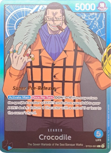 Crocodile (001) [Super Pre-Release Starter Deck: The Seven Warlords of the Sea] | Shuffle n Cut Hobbies & Games