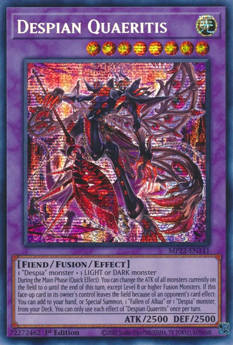 Despian Quaeritis [MP22-EN141] Prismatic Secret Rare | Shuffle n Cut Hobbies & Games