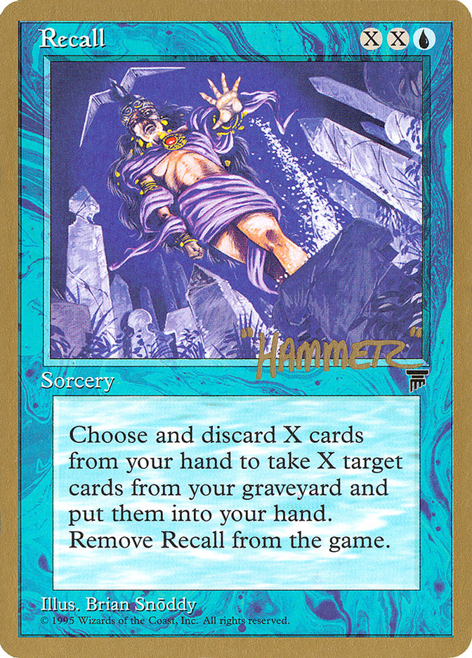 Recall (Shawn "Hammer" Regnier) [Pro Tour Collector Set] | Shuffle n Cut Hobbies & Games