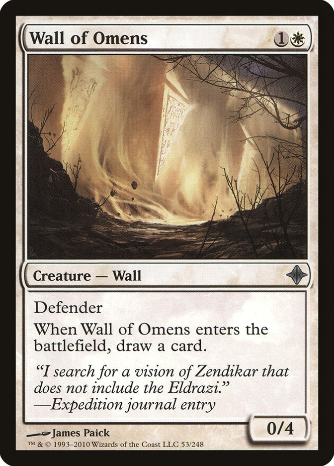 Wall of Omens [Rise of the Eldrazi] | Shuffle n Cut Hobbies & Games