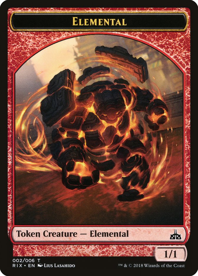 Elemental Token (002/006) [Rivals of Ixalan Tokens] | Shuffle n Cut Hobbies & Games