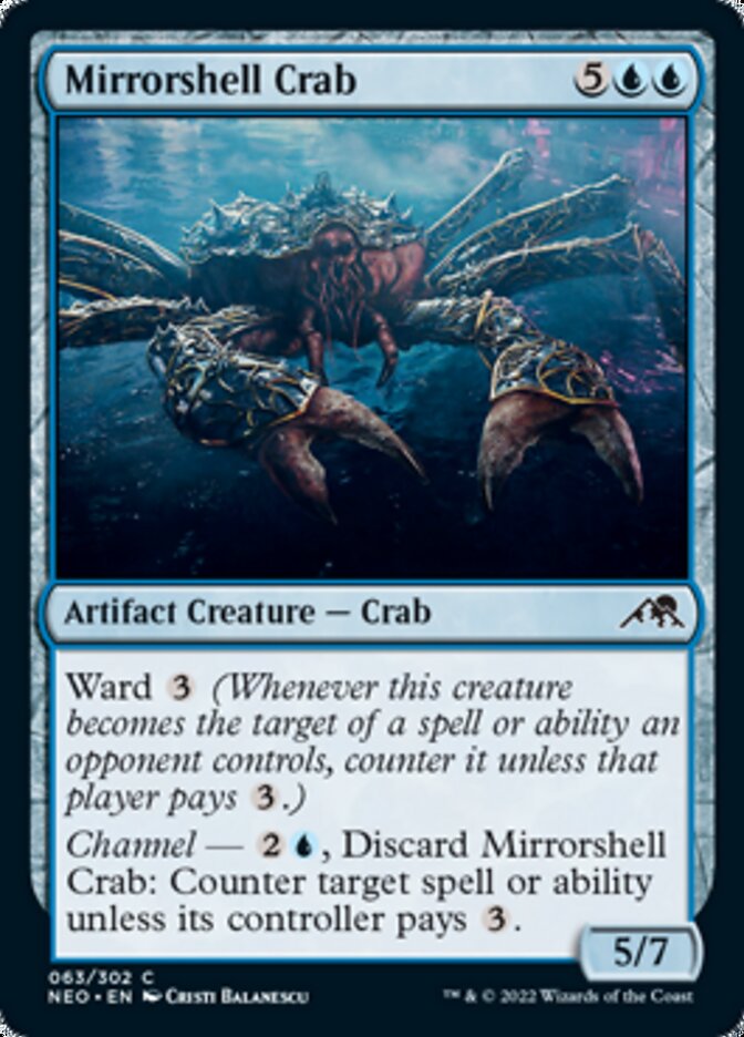 Mirrorshell Crab [Kamigawa: Neon Dynasty] | Shuffle n Cut Hobbies & Games