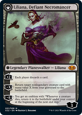 Liliana, Heretical Healer // Liliana, Defiant Necromancer [Commander Collection: Black] | Shuffle n Cut Hobbies & Games