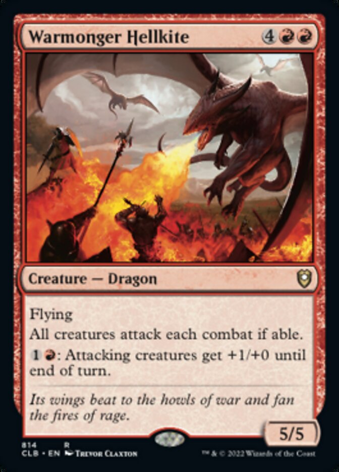 Warmonger Hellkite [Commander Legends: Battle for Baldur's Gate] | Shuffle n Cut Hobbies & Games