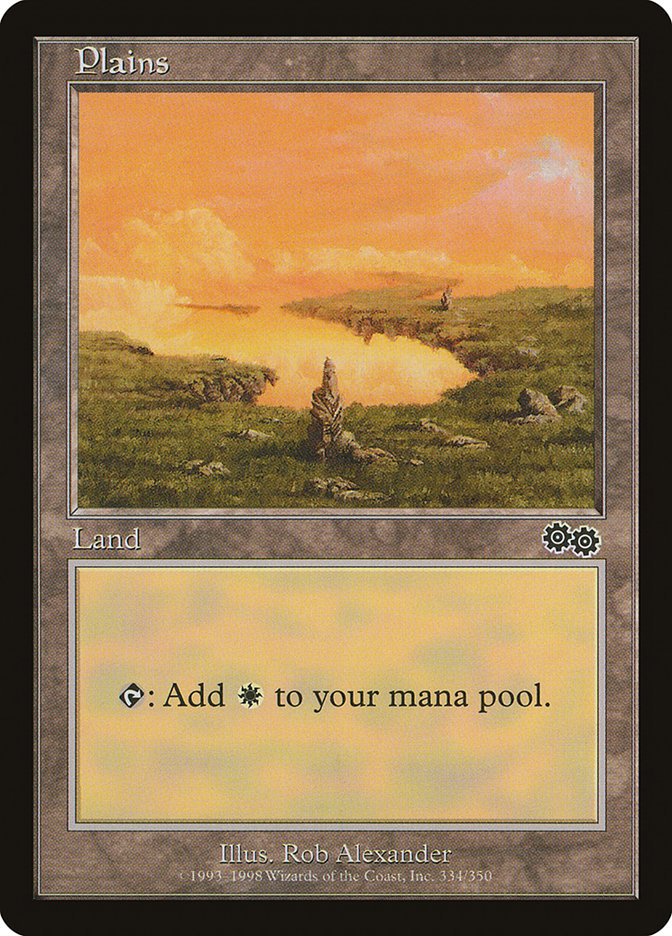 Plains (334) [Urza's Saga] | Shuffle n Cut Hobbies & Games