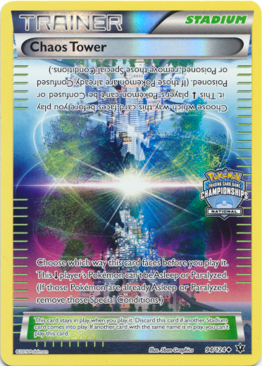 Chaos Tower (94/124) (National Championship Promo) [XY: Fates Collide] | Shuffle n Cut Hobbies & Games