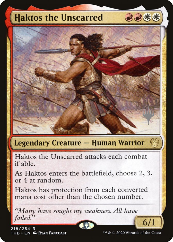 Haktos the Unscarred (Promo Pack) [Theros Beyond Death Promos] | Shuffle n Cut Hobbies & Games