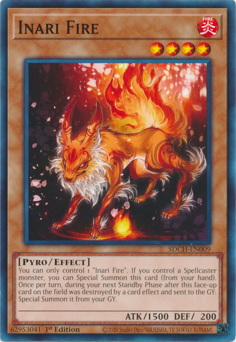 Inari Fire [SDCH-EN009] Common | Shuffle n Cut Hobbies & Games