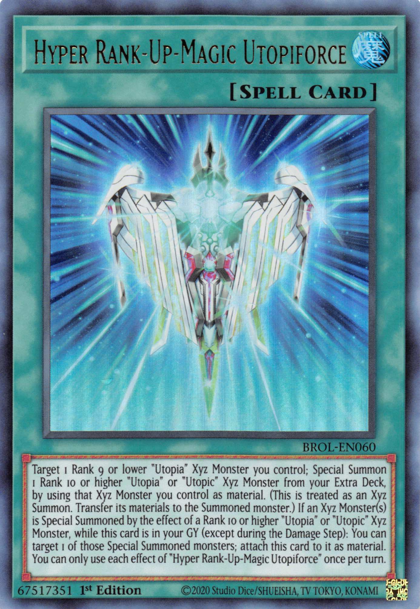 Hyper Rank-Up-Magic Utopiforce [BROL-EN060] Ultra Rare | Shuffle n Cut Hobbies & Games