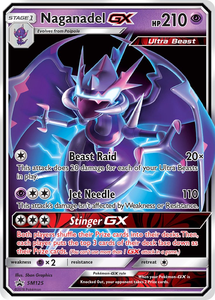 Naganadel GX (SM125) [Sun & Moon: Black Star Promos] | Shuffle n Cut Hobbies & Games