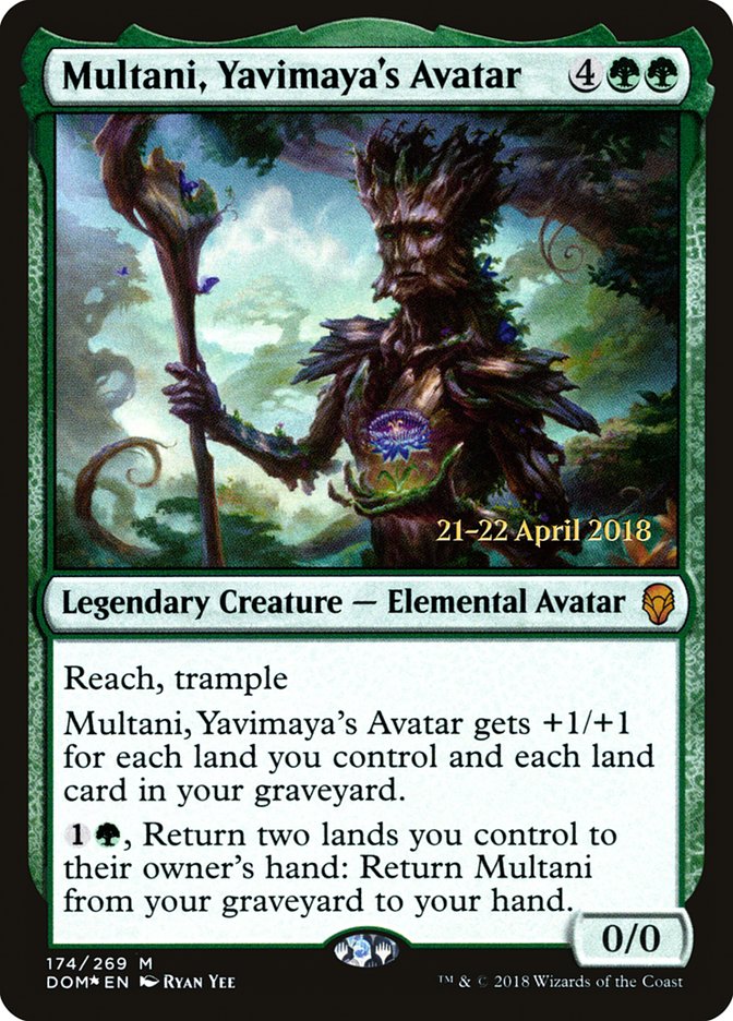 Multani, Yavimaya's Avatar [Dominaria Prerelease Promos] | Shuffle n Cut Hobbies & Games