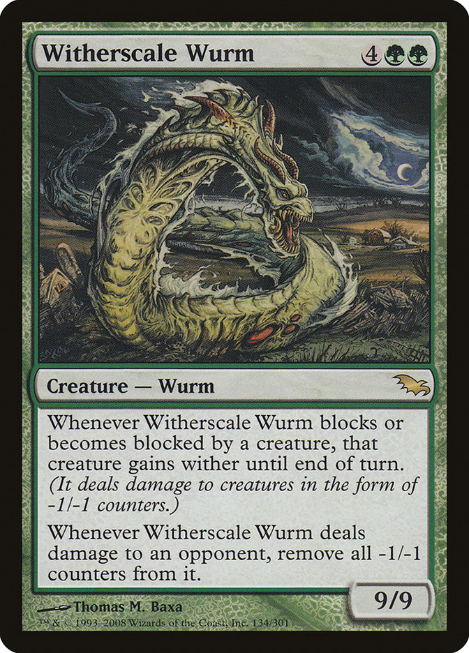 Witherscale Wurm [Shadowmoor] | Shuffle n Cut Hobbies & Games