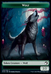 Wolf // Spirit Double-Sided Token [Innistrad: Midnight Hunt Tokens] | Shuffle n Cut Hobbies & Games