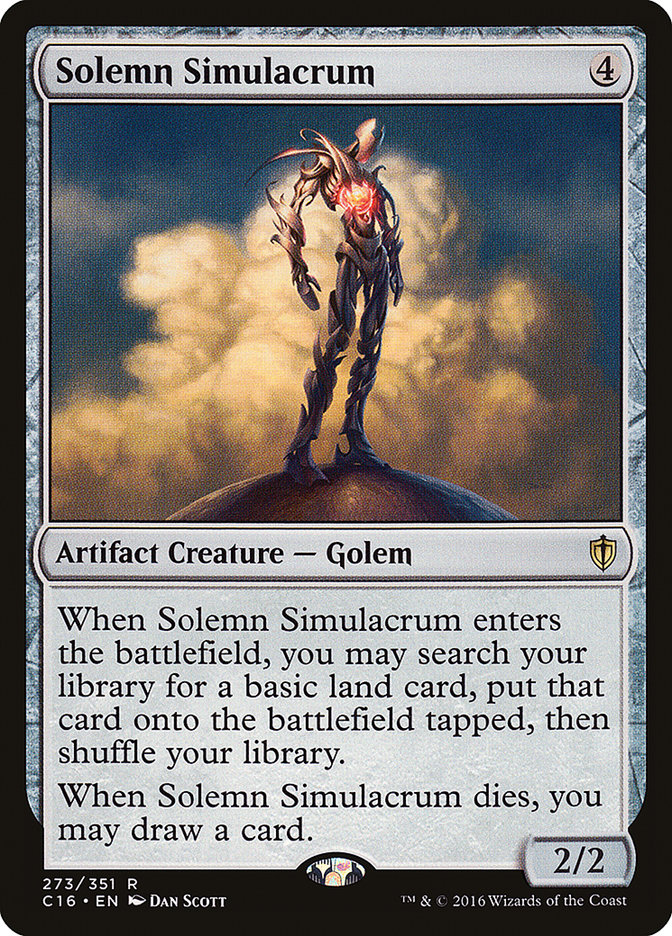 Solemn Simulacrum [Commander 2016] | Shuffle n Cut Hobbies & Games