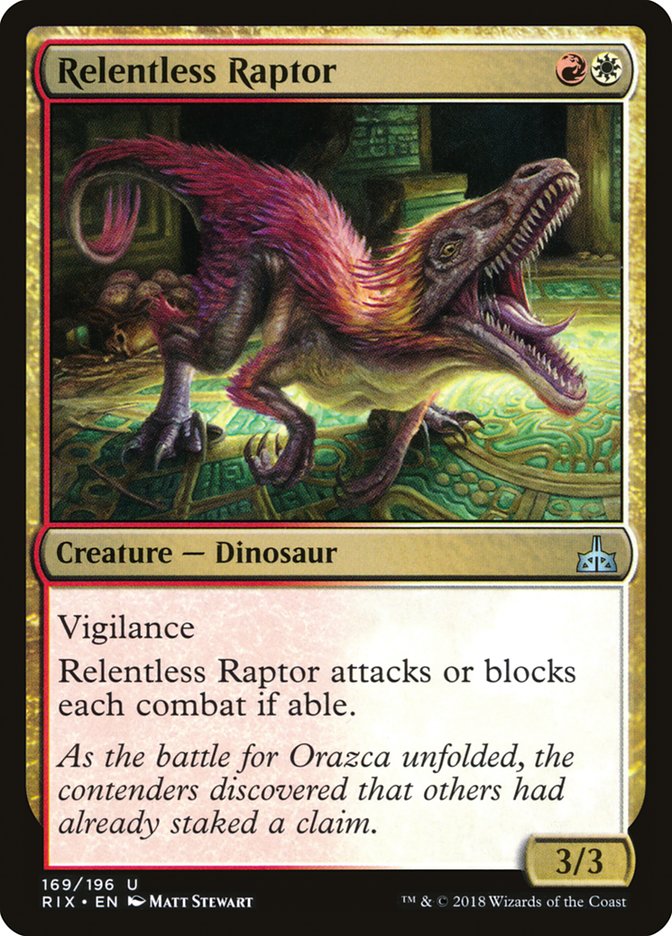 Relentless Raptor [Rivals of Ixalan] | Shuffle n Cut Hobbies & Games