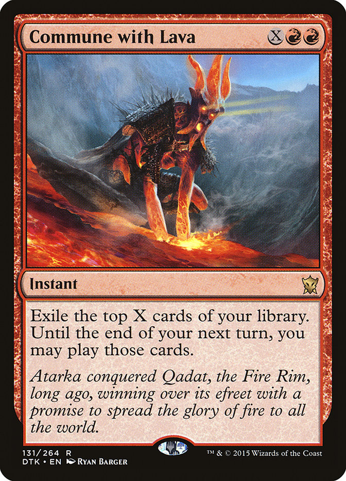 Commune with Lava [Dragons of Tarkir] | Shuffle n Cut Hobbies & Games