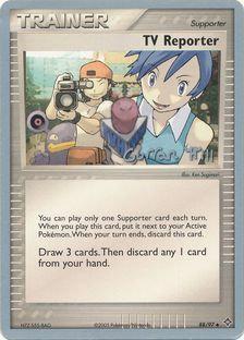 TV Reporter (88/97) (Bright Aura - Curran Hill's) [World Championships 2005] | Shuffle n Cut Hobbies & Games
