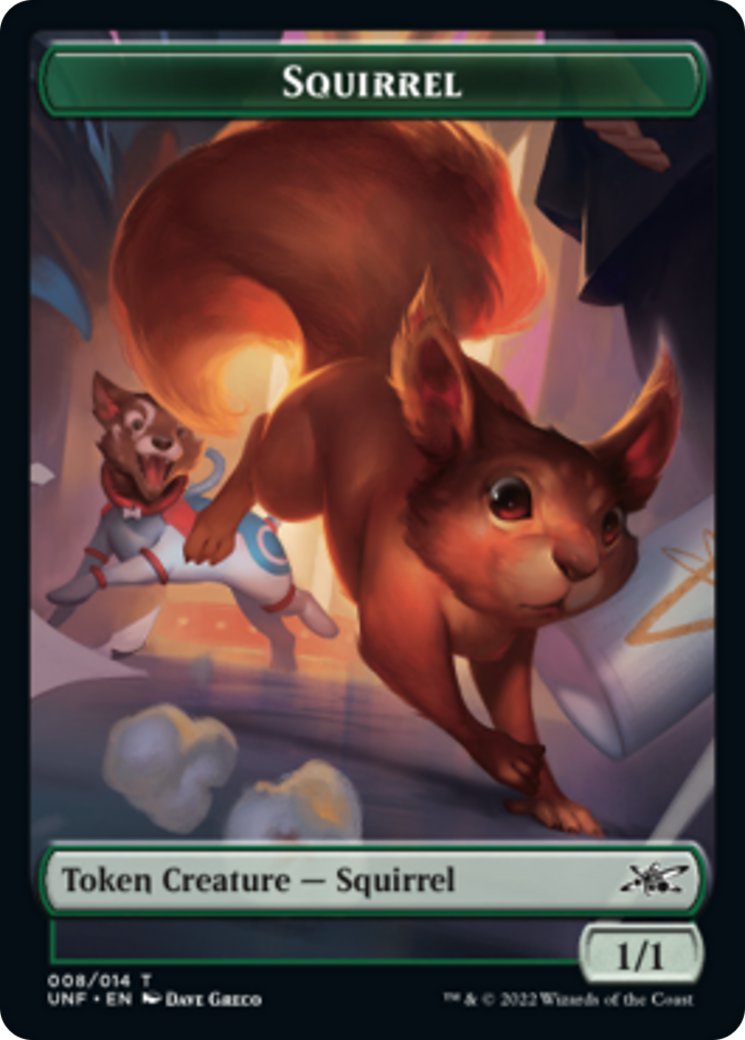 Squirrel // Treasure (013) Double-Sided Token [Unfinity Tokens] | Shuffle n Cut Hobbies & Games