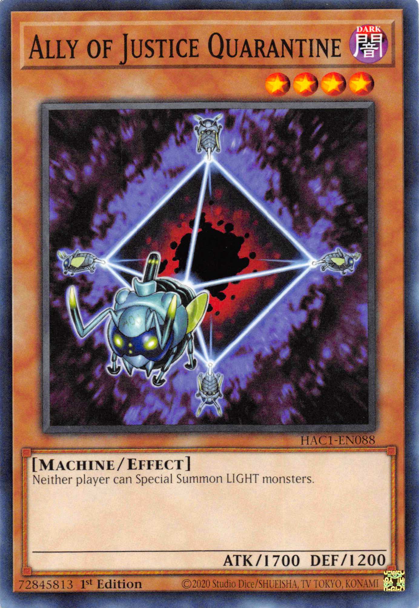 Ally of Justice Quarantine [HAC1-EN088] Common | Shuffle n Cut Hobbies & Games