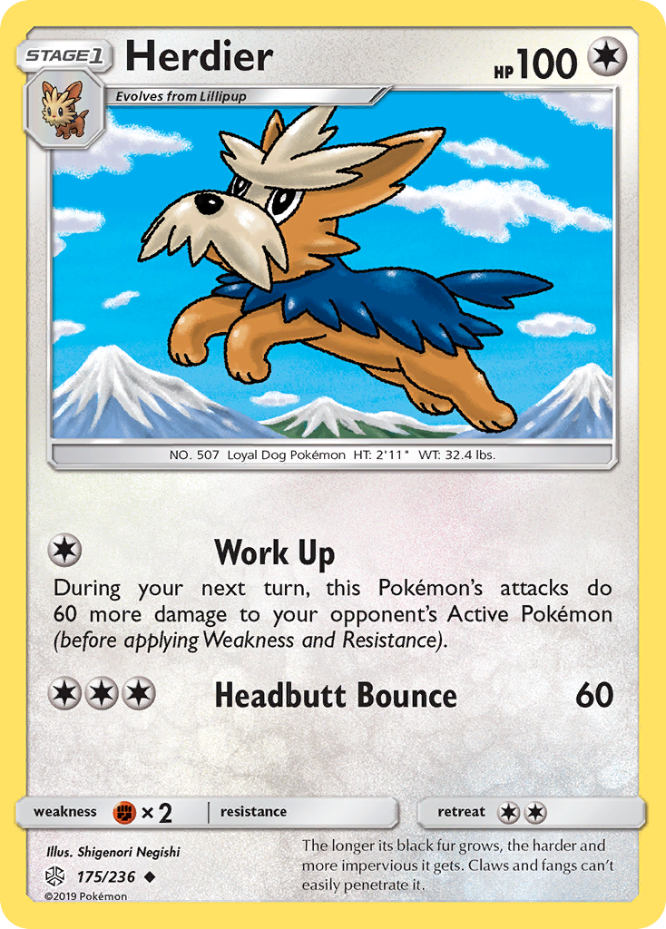 Herdier (175/236) [Sun & Moon: Cosmic Eclipse] | Shuffle n Cut Hobbies & Games