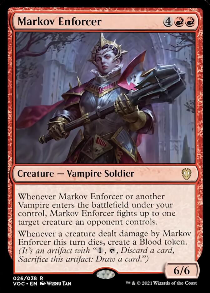 Markov Enforcer [Innistrad: Crimson Vow Commander] | Shuffle n Cut Hobbies & Games
