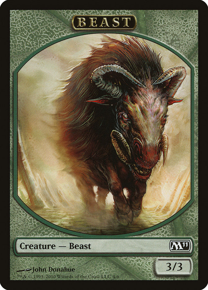 Beast Token [Magic 2011 Tokens] | Shuffle n Cut Hobbies & Games