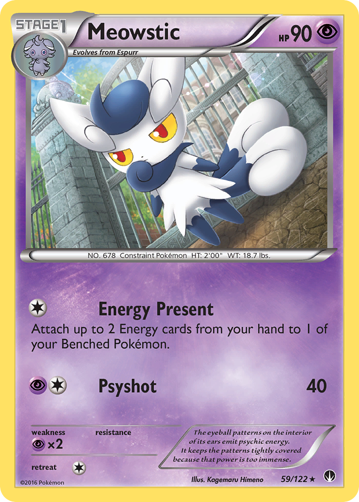 Meowstic (59/122) [XY: BREAKpoint] | Shuffle n Cut Hobbies & Games