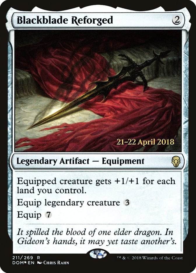 Blackblade Reforged [Dominaria Prerelease Promos] | Shuffle n Cut Hobbies & Games