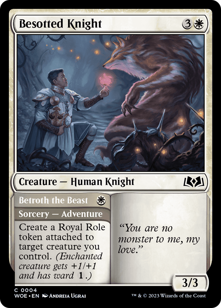 Besotted Knight // Betroth the Beast [Wilds of Eldraine] | Shuffle n Cut Hobbies & Games