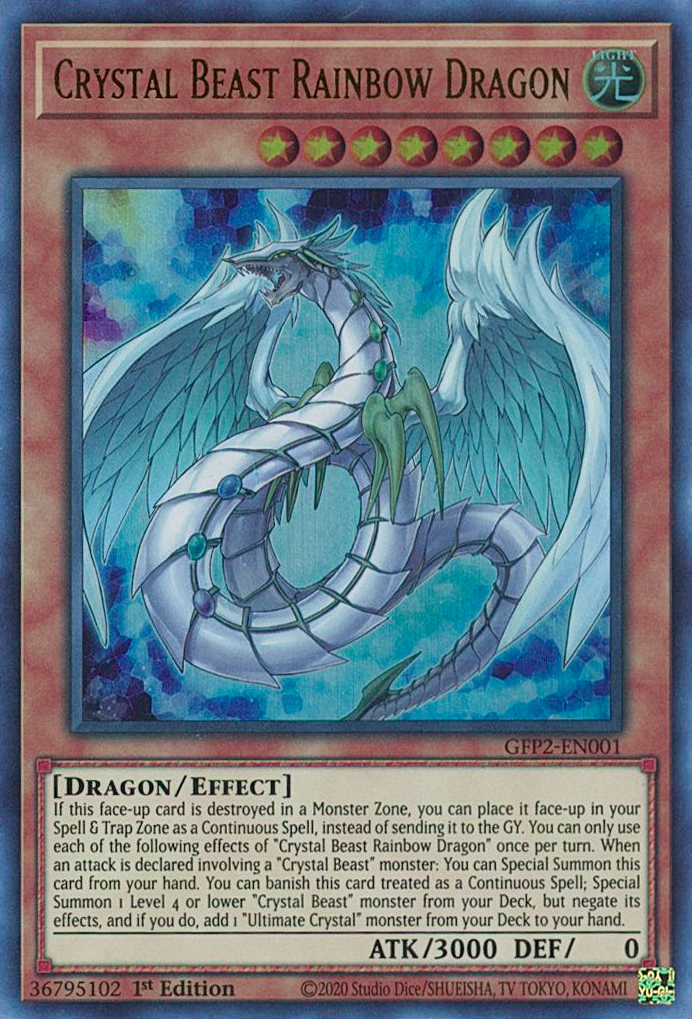 Crystal Beast Rainbow Dragon [GFP2-EN001] Ultra Rare | Shuffle n Cut Hobbies & Games