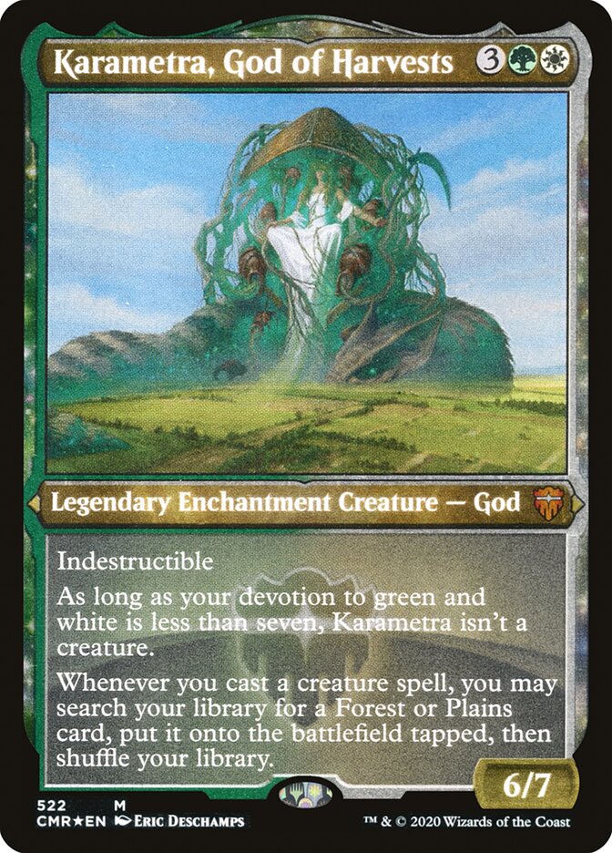 Karametra, God of Harvests (Etched) [Commander Legends] | Shuffle n Cut Hobbies & Games