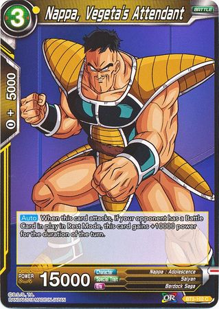 Nappa, Vegeta's Attendant [BT3-102] | Shuffle n Cut Hobbies & Games