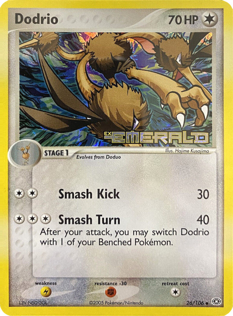 Dodrio (26/106) (Stamped) [EX: Emerald] | Shuffle n Cut Hobbies & Games