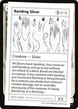 Banding Sliver (2021 Edition) [Mystery Booster Playtest Cards] | Shuffle n Cut Hobbies & Games