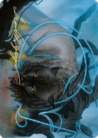 Bind the Monster Art Card (Gold-Stamped Signature) [Kaldheim Art Series] | Shuffle n Cut Hobbies & Games