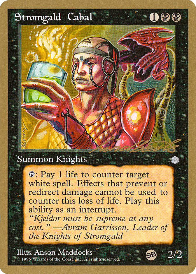 Stromgald Cabal (Leon Lindback) (SB) [Pro Tour Collector Set] | Shuffle n Cut Hobbies & Games
