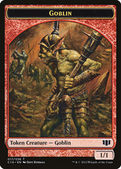 Goblin // Goat Double-Sided Token [Commander 2014 Tokens] | Shuffle n Cut Hobbies & Games